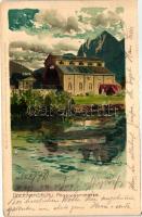 Oberammergau, Passionstheater; Kuenstlerpostkarte No. 2373. von Ottmar Zieher litho s: M. Zeno Diemer