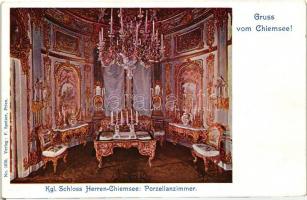 Chiemsee, Kgl. Schloss Herren Chiemsee, Porzellanzimmer / castle interior