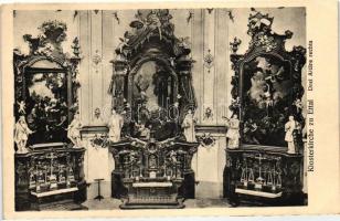 Ettal, Klosterkirche, Drei Altäre rechts / church interior, altars