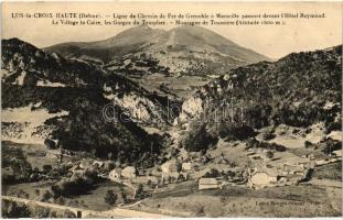 Lus-la-Croix-Haute, mountains, gorge