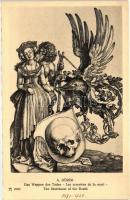 The Scutcheon of the Death; F.A. Ackermann's Kunstverlag A. 2080. s: A. Dürer