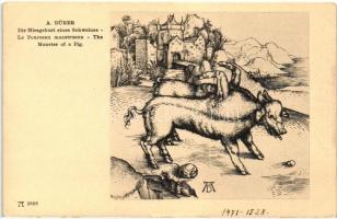 The Monster of a Pig; F.A. Ackermann's Kunstverlag A. 2588. s: A. Dürer