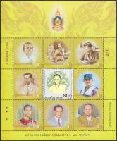 King Bhumibol (II) minisheet, Mi 2623 with hologram Bhumibol király (II) kisív, Mi 2623 hologramos K...