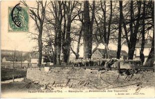 Is-sur-Tille, Remparts, Promenade des Capucins / promenade