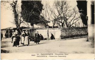 Thessaloniki, Salonique; Greek cemetery, folklore