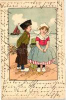 Dutch children, B. Dondorf No. 143. litho s: Florence Hardy, Holland gyerekek, B. Dondorf No. 143. litho s: Florence Hardy