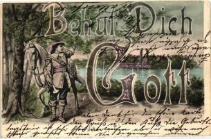 Behüt dich Gott! / German art postcard