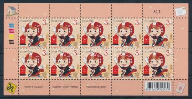 Levélkézbesítő kisív Postman minisheet