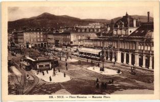 Nice, Massena Place / square, tram