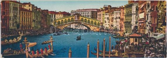 Venice, Venezia; Ponte di Rialto, minicard (13,7 cm x 4,7 cm)