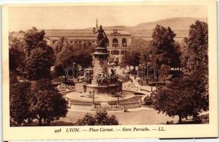 Lyon, Place Carnot, Gare Perrache / square, railway station