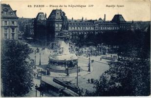 Paris, Republic square, trams