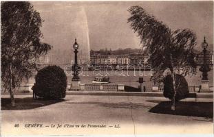 Geneva, Jet d'Eau, promenade