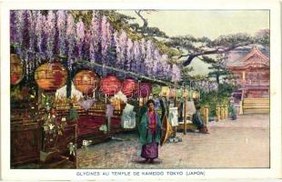 Tokyio, Glycines au temple de Kameido / wisteria at the temple