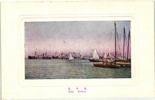 Kobe, Harbor with ships, Kobe, a Kikötő hajókkal