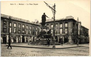 Reims, a Royale tér, I. világháború, Reims, Royale square, World War I.