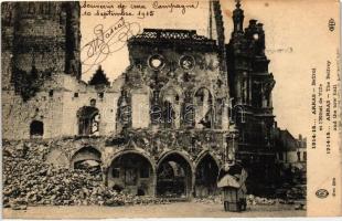 Arras, Town hall and Bell tower, World War I, Arras, a Városház és a harangtorony, I. világháború