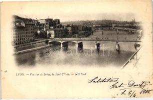 Lyon, Pont Tilsitt, Saone / bridge, river