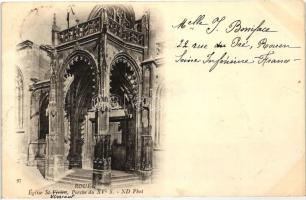 Rouen, Eglise St Vivien, Porche de XV S / church, porch