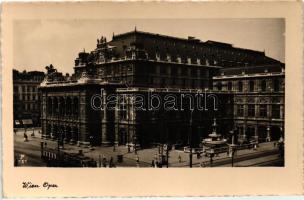 Vienna, Wien; Opera house, tram