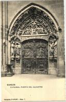 Burgos, Catedral, Puerta del Claustrio  / cathedral interior