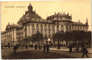 München, Justizpalast / palace of justice, tram, automobiles