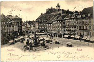 Graz, Hauptplatz / main square, market
