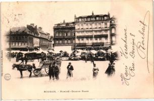 Roubaix, Marche, Grande Place / market square, shop of M. Fevrier