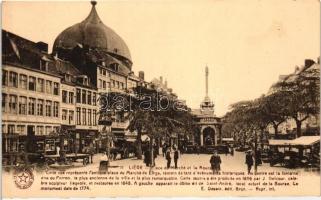 Liége, 'Place du Marché et la Boursé' / Market square and the Stock Exchange