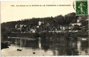 La Varenne a Champigny, bords of the Marne river