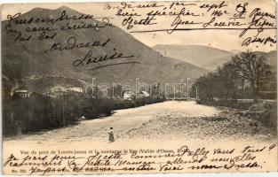 Louive-Juzon, Pont, Montagne le Rey / bridge, mountain
