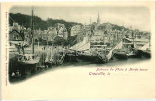 Trouville-sur-Mer, Bateaux de Peche, Marée basse / fishing boats, port