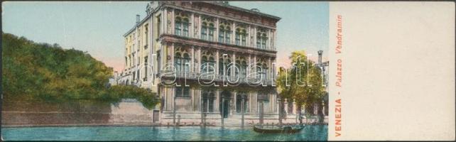 Venice, Venezia; Palazzo Vendramin / palace, minicard (13,8 cm x 4,2 cm)