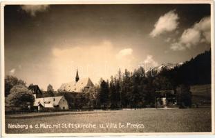 Neuberg an der Mürz, Stiftskirche, Villa Dr. Preyss / church, villa
