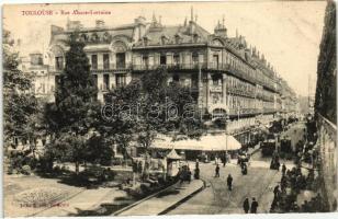 Toulouse, Rue Alsace-Lorraine / street, trams