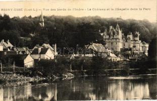 Rigny-Ussé, Bords de l'Indre, chateau, chapelle / river banks, castle, chapel