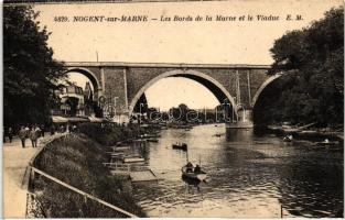 Nogent-sur-Marne, Les Bords de la Marne, Viaduc / river bank, viaduct
