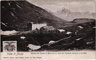 Aosta Valley, Valle d'Aosta; Ospizio del Piccolo S. Bernardo / rest house, French border