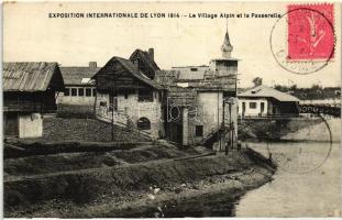 1914 Lyon, Exposition Internationale, Village Alpin, Passerelle