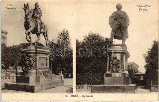 Metz, Esplanade, Statues of yesterday and today