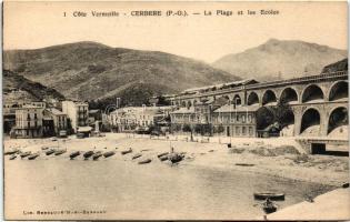 Cerbere, Cote Vermeille, Plage, Ecoles / beach, school