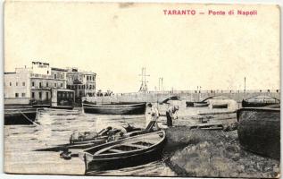 Taranto, Ponte di Napoli / bridge, boats