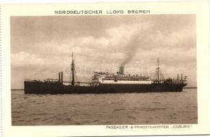 Norddeutscher Lloyd Bremen, Passagier &amp; Frachtdampfer &quot;Coburg&quot;