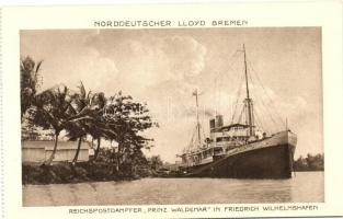 Norddeutscher Lloyd Bremen, Reichspostdampfer &quot;Prinz Waldemar&quot; in Friedrich Wilhel...