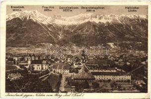 Innsbruck gegen Norden vom Berg Isel, Tirol