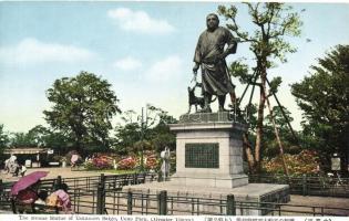 Tokyo, Greater Tokyo; The Bronze statue of Takamori Saigo in Ueno park