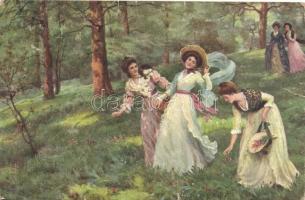 Spring, ladies, M.J.S. 106. s: Haigh-Wood, Tavasz, hölgyek az erdőben, M.J.S. 106. s: Haigh-Wood