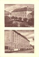 Eger, az Angolkisasszonyok Intézete, az épület Káptalan utcai és dr. Szmrecsányi Lajos utcai homlokzatai