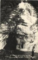 Nikko, Yudaki Falls with splashes striking the rocks
