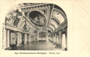Stuttgart, Kgl. Residenzschloss, Weisser Saal / palace, interior